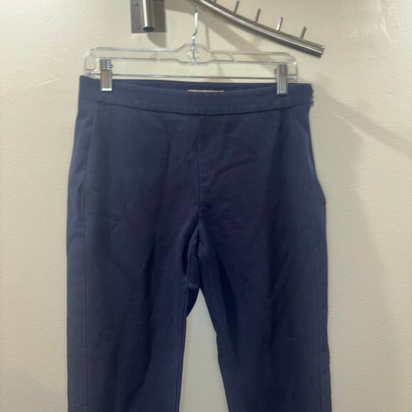 Tory Burch Legging Trousers- Navy Slim Fit Stretch Pants – Size 6 - Picture 7 of 15